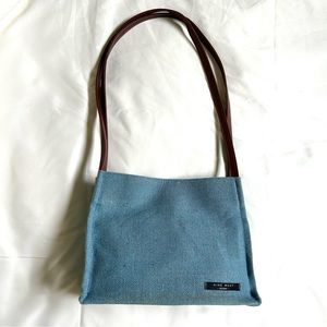 SOLD - VINTAGE Nine West Resort Jute Tote Bag
